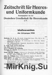 Zeitschrift fur Heeres- und Uniformkunde №157-161