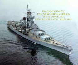 Recommissioning USS New Jersey (BB-62)