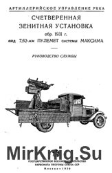 Счетверенная зенитная установка обр. 1931 г. под 7,62-мм пулемет системы Максима. Руководство службы