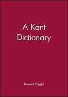 A Kant dictionary