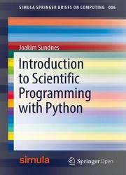 Introduction to Scientific Programming with Python